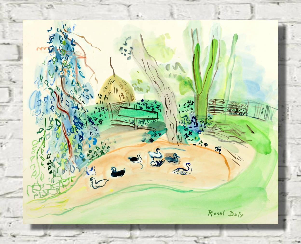 The duck pond at the mill by Raoul Dufy