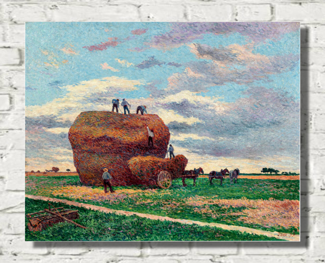 Maximilien Luce Print, The Haystack (1897)