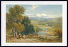David Cox Print, Landscape With A Distant View Of Bolton Abbey, Yorkshire, And The River Wharfe (1848)