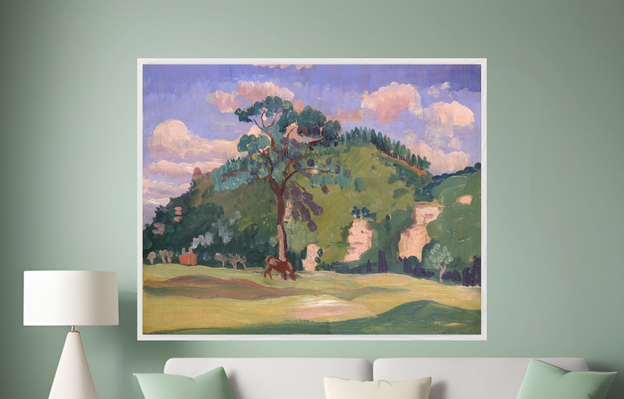 James Dickson Innes – Landscape with a Grazing Horse