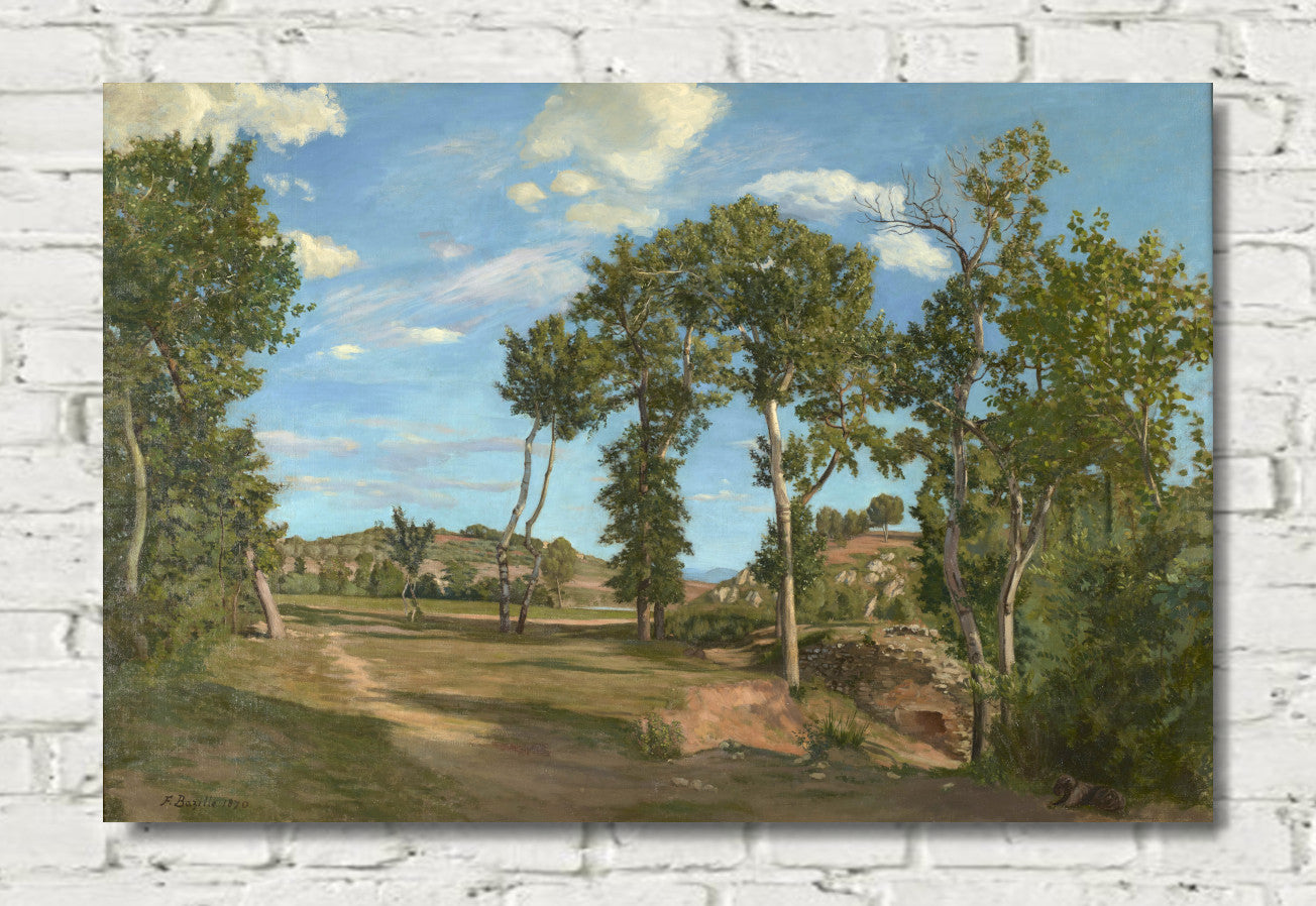 Landscape by the Lez River, Frederic Bazille