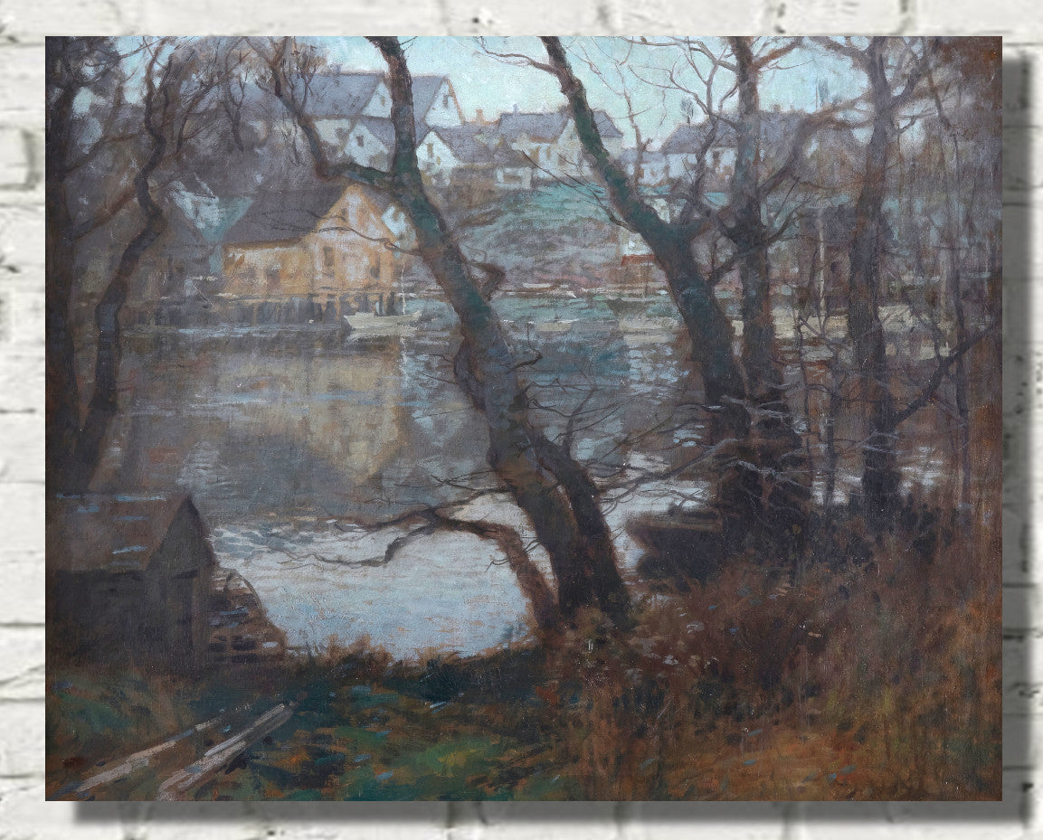 Landscape of New England Town, Paul Cornoyer