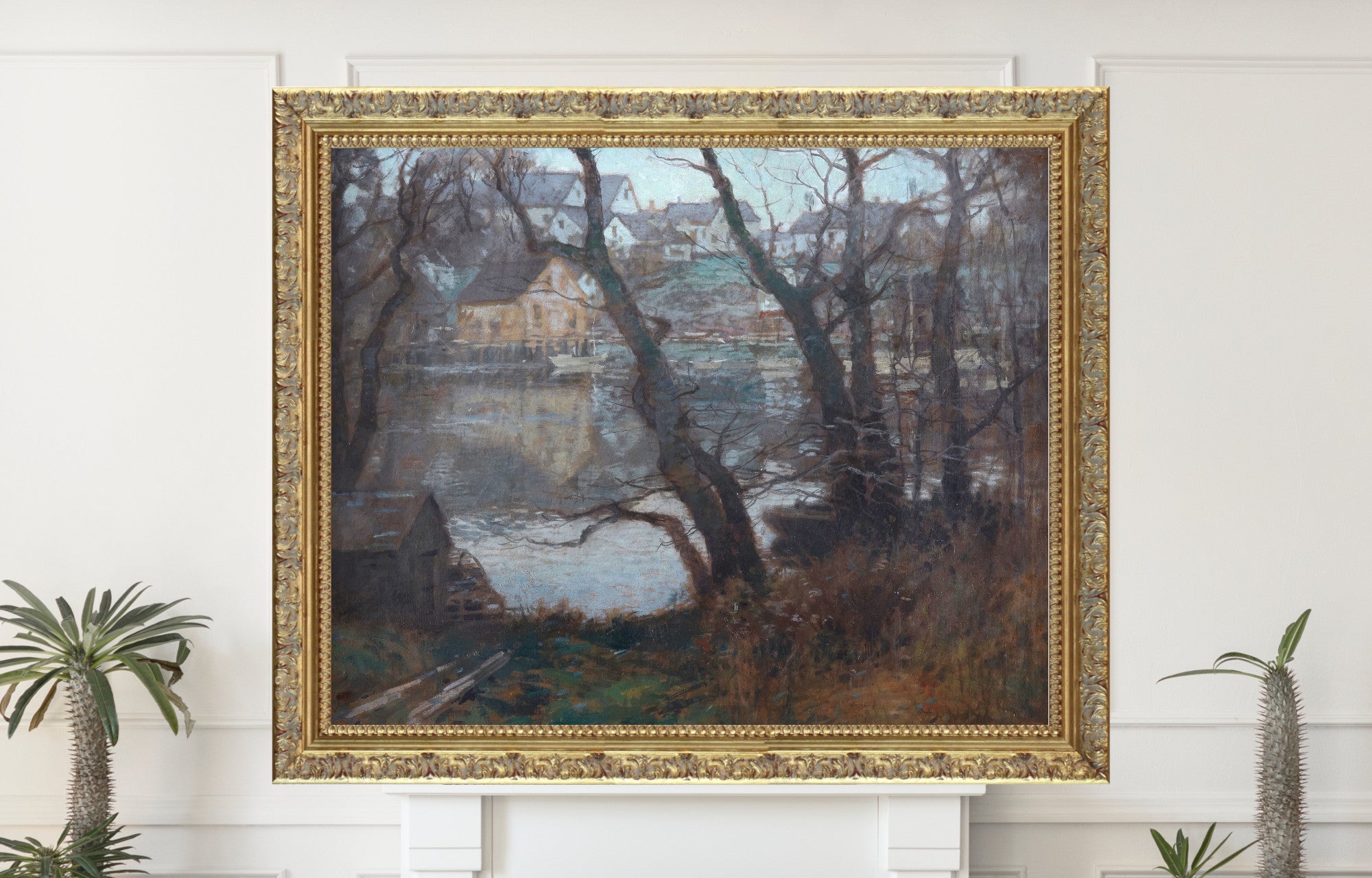 Landscape of New England Town, Paul Cornoyer