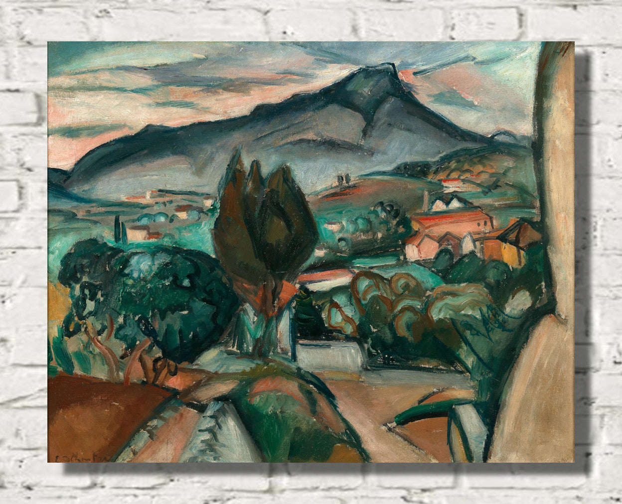 Landscape with a view of Mont Victoire by Othon Friesz