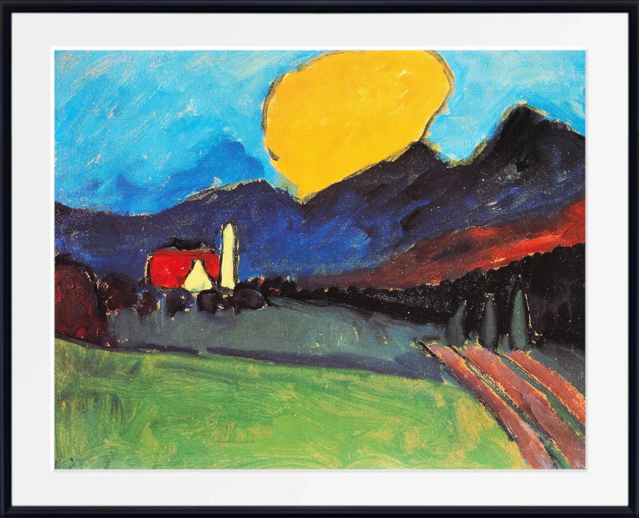 Alexej von Jawlensky – Landschaft mit orangener Wolke (1909)
