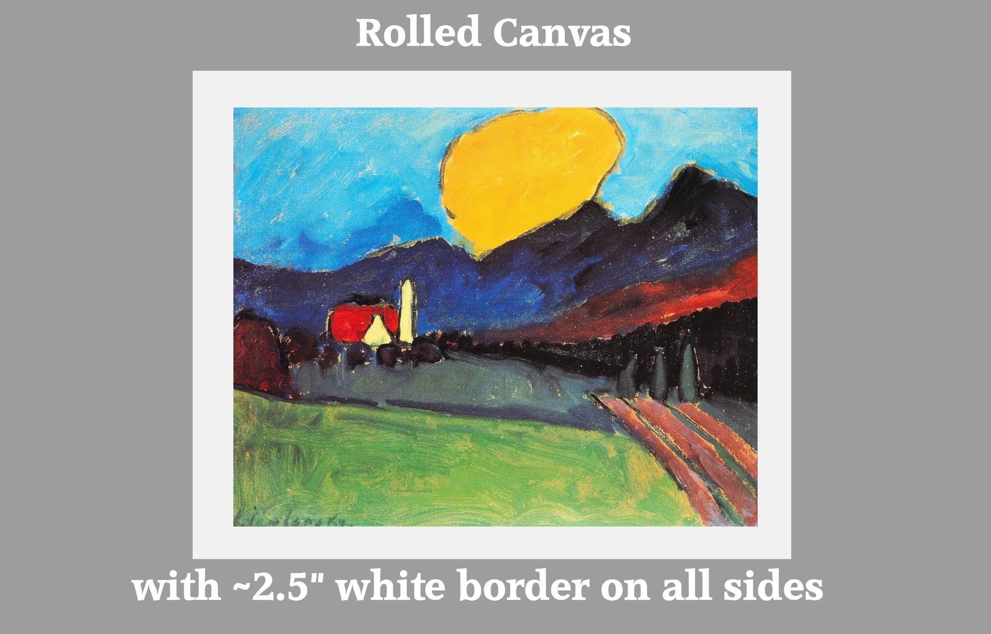 Alexej von Jawlensky – Landschaft mit orangener Wolke (1909)