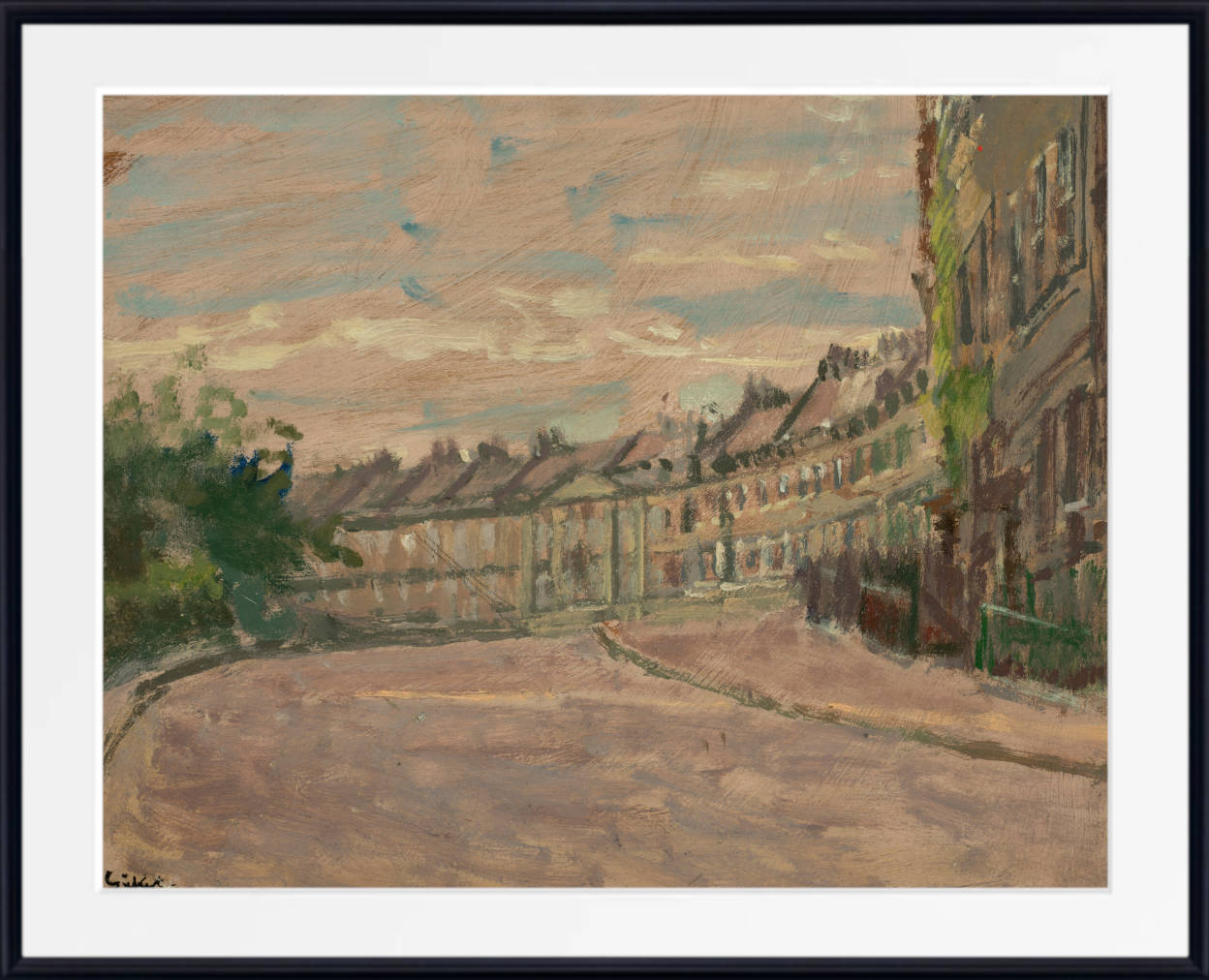 Walter Sickert Print, Lansdown Crescent, Bath (c 1917)