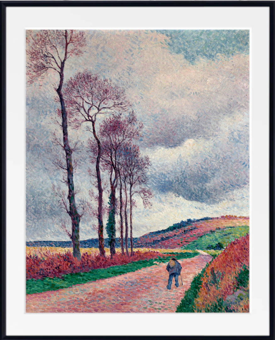 Maximilien Luce Print, The Road Around Méréville (1902)
