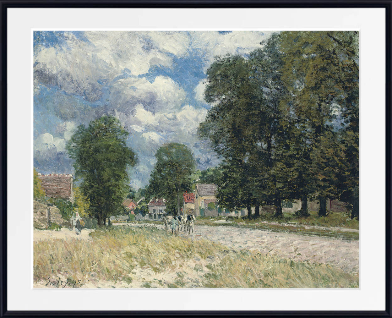 Alfred Sisley Print,  The road to Marly-le-Roi (1875)