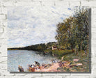 Alfred Sisley Print, Washerwomen near Champagne (1879)