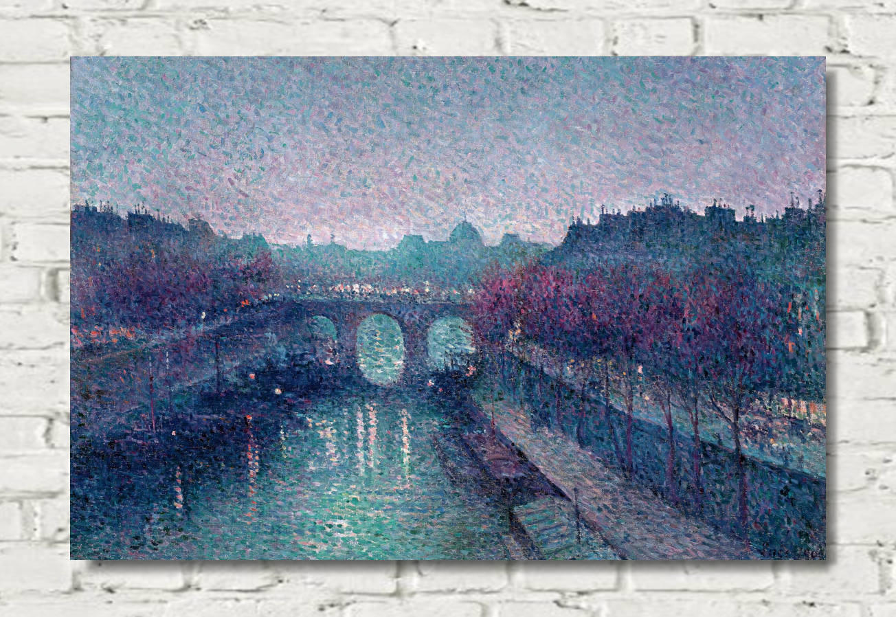 Maximilien Luce Print, The Pont-Neuf, the Seine, Petit Bras (1900)