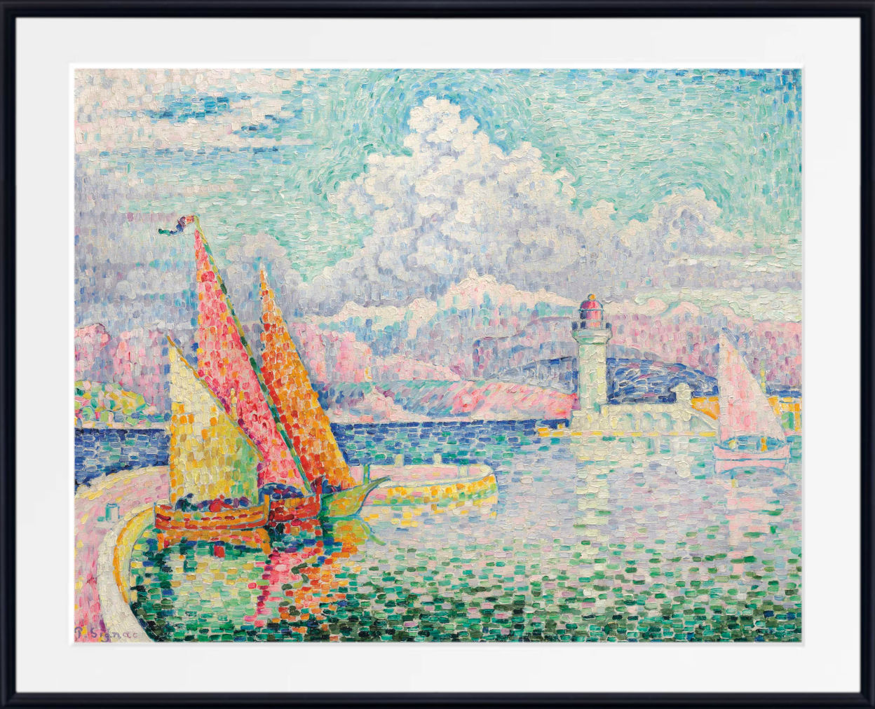 Paul Signac Fine Art Print, Le Musior (Port d'Antibes)