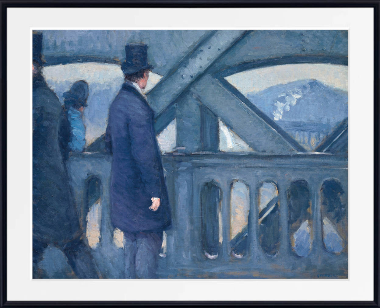 Gustave Caillebotte Fine Art Print : The bridge of Europe, Sketch