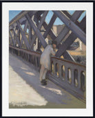 Gustave Caillebotte Fine Art Print : The bridge of Europe, partial study