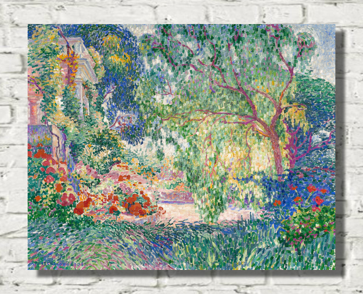 Le faux poivrier (Provence) by Henri-Edmond Cross