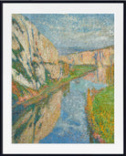 Henri Martin Print,  The Lot, foot of the cliffs of Saint-Cirq-Lapopie