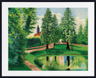 The park and pond of Gressy Castle (1949) by Moise Kisling