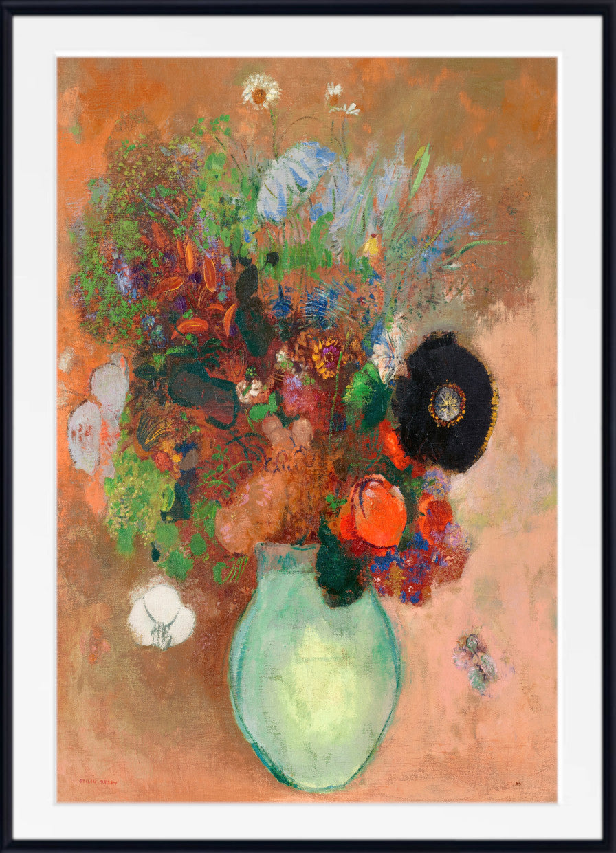 The black poppy by Odilon Redon