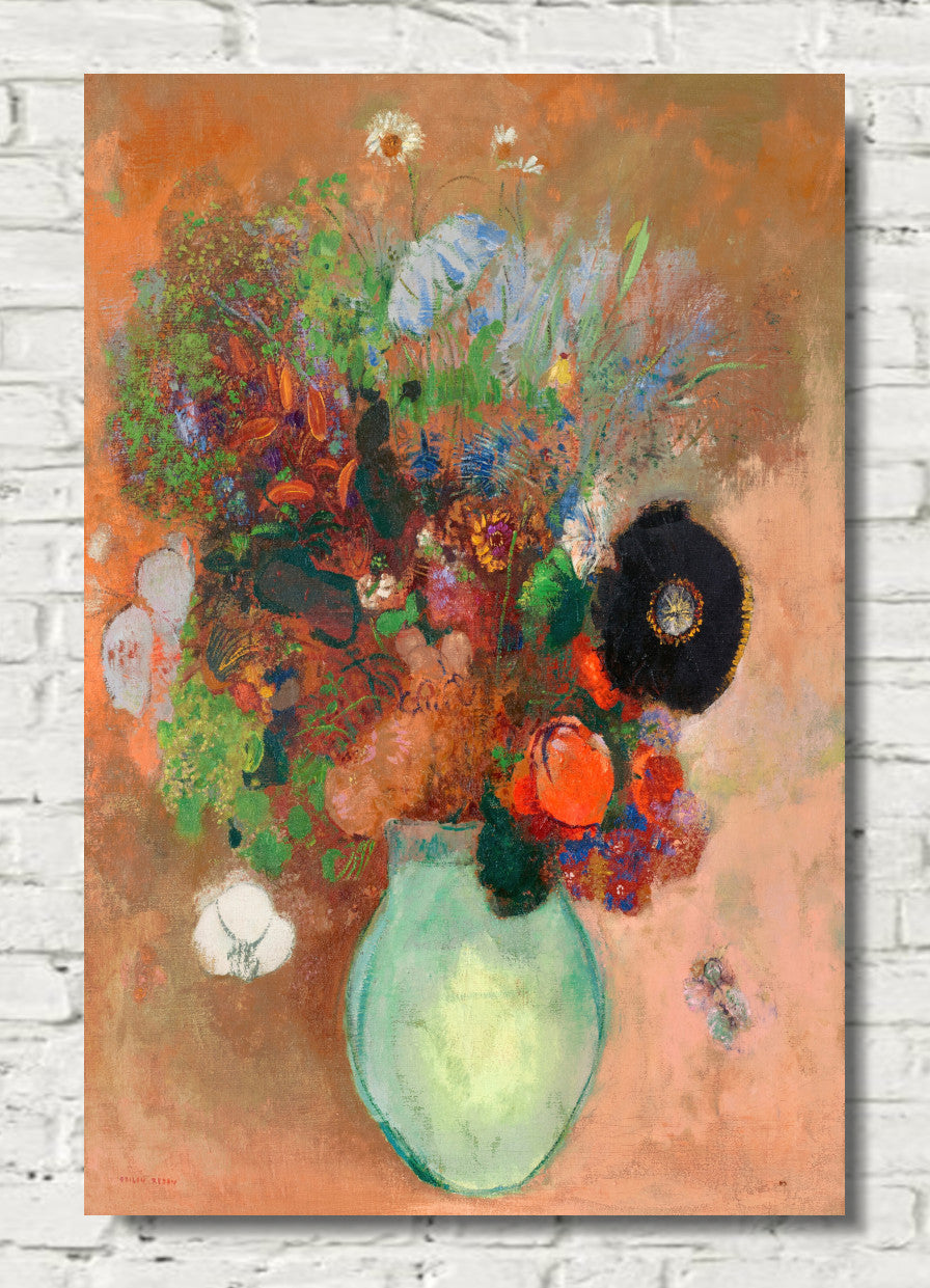 The black poppy by Odilon Redon