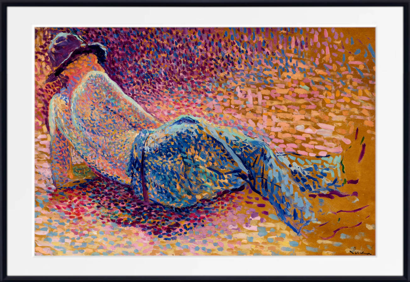 Maximilien Luce Print, The Worker's Rest (1888)