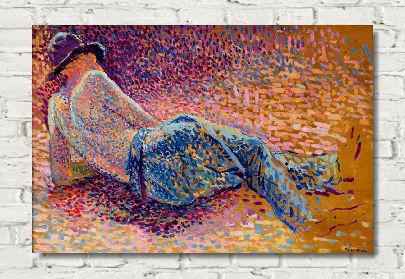 Maximilien Luce Print, The Worker's Rest (1888)
