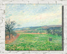 Camille Pissarro Print, The Hillsides of Gisors, Gray Weather (1885)
