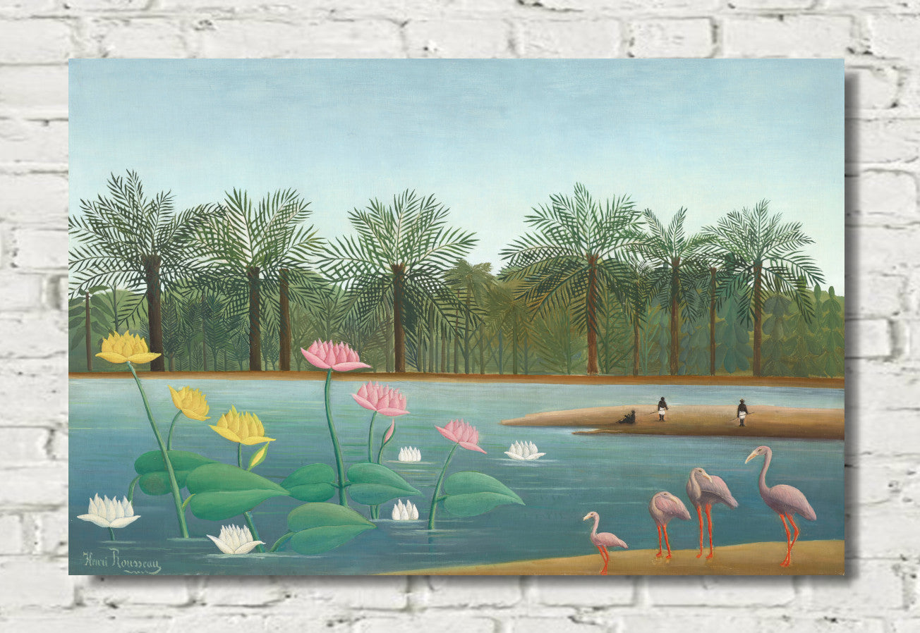 Henri Rousseau - Les Flamants (The Flamingoes) (1910)
