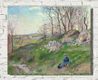 Camille Pissarro Print, The Chou quarries, Pontoise (1882)
