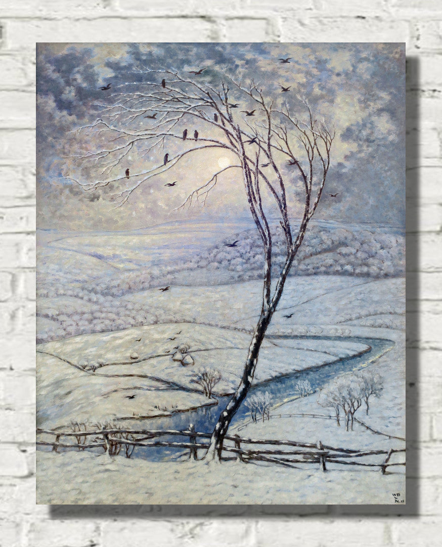 The Crows (1925) by William Degouve de Nuncques
