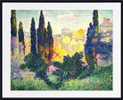 Les cyprès à Cagnes by Henri-Edmond Cross