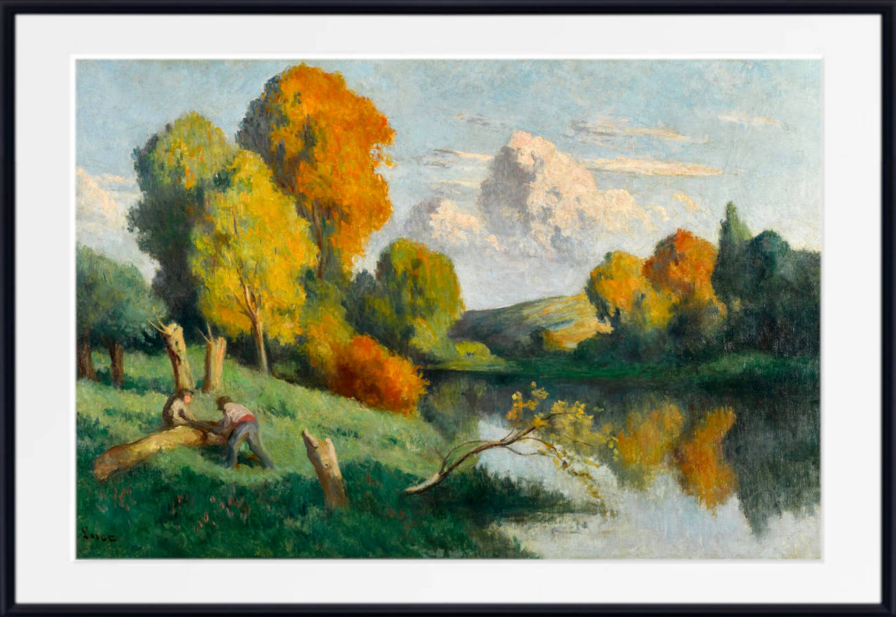 Maximilien Luce Print, The sawyers, landscape of La Cure