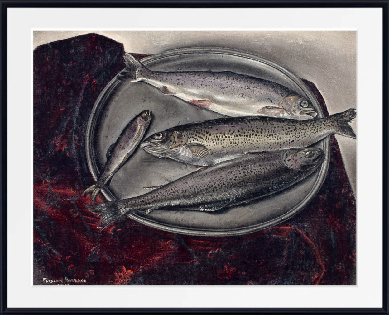 Rainbow Trout (Les truites arc-en-ciel), 1931 by Francois Barraud