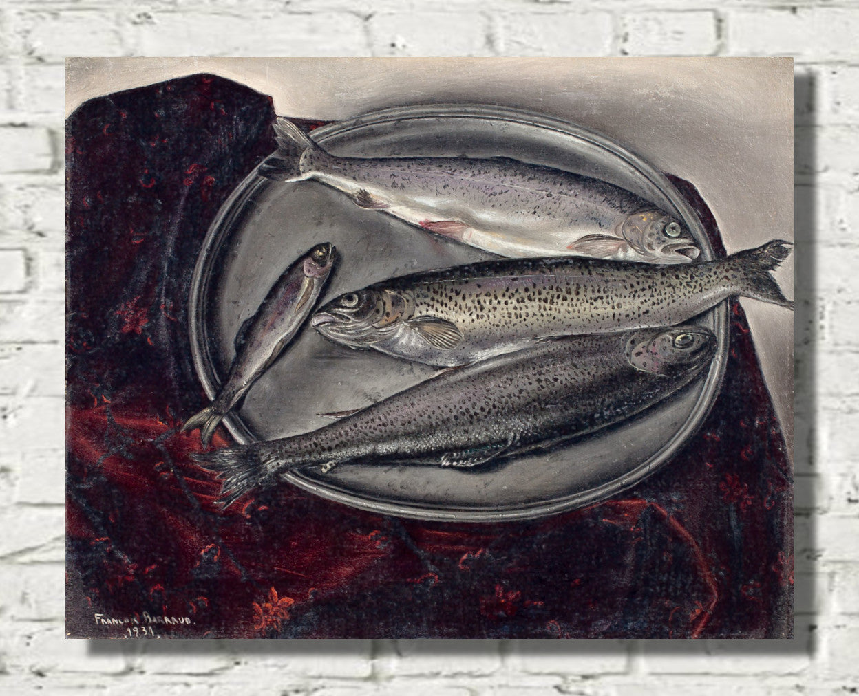 Rainbow Trout (Les truites arc-en-ciel), 1931 by Francois Barraud