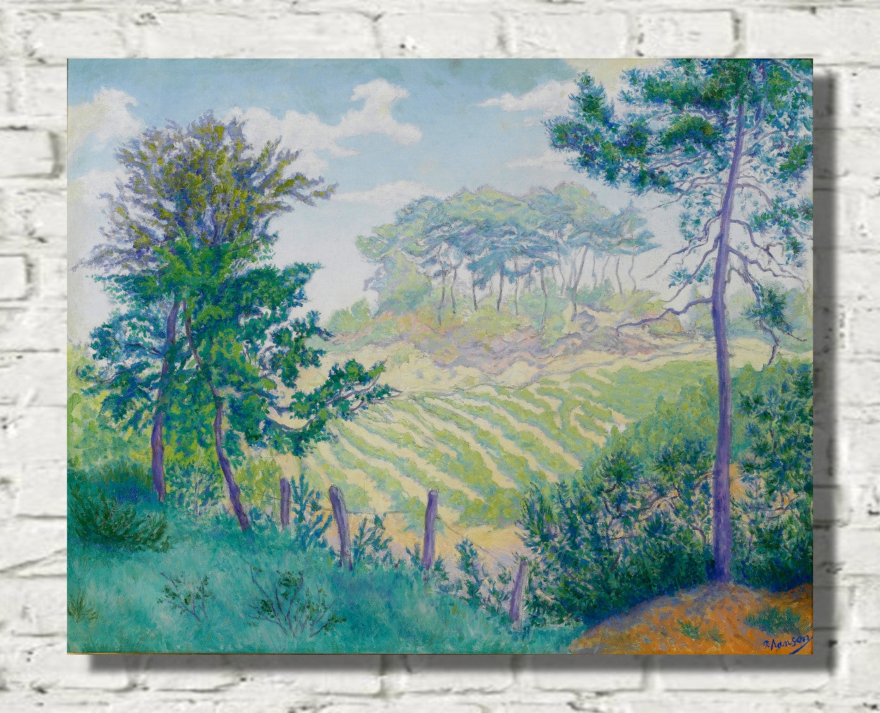 Vineyards under the pines (1896) by Paul Ranson