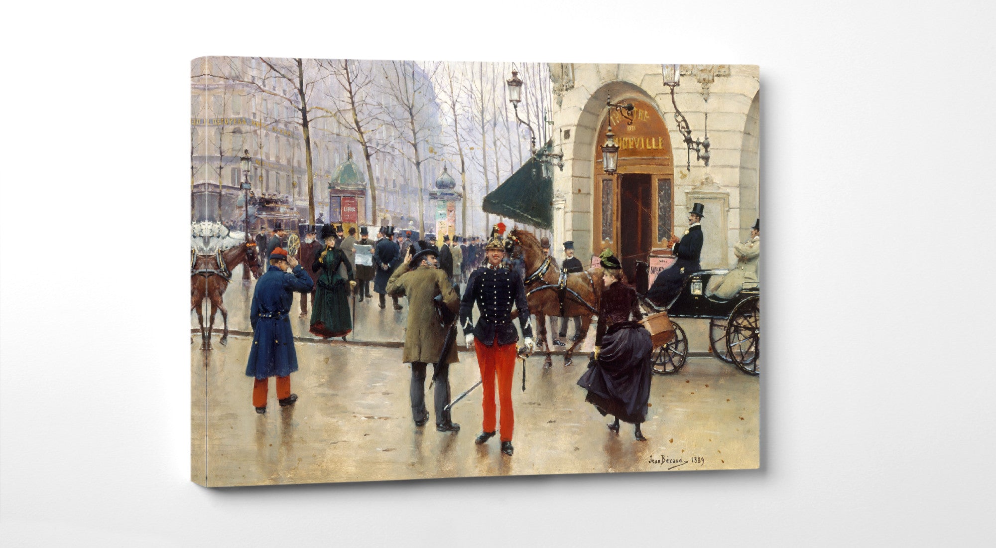 Jean Béraud, Le théâtre du Vaudeville (1889)