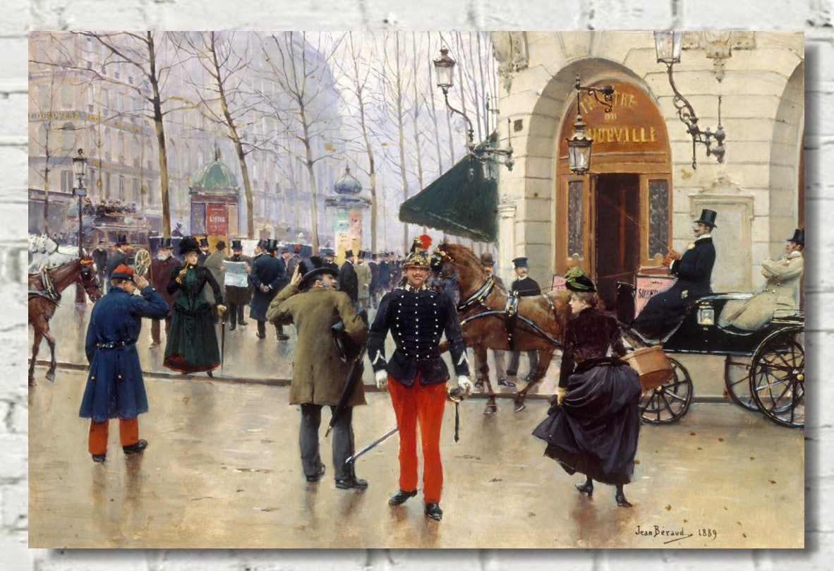 Jean Béraud, Le théâtre du Vaudeville (1889)