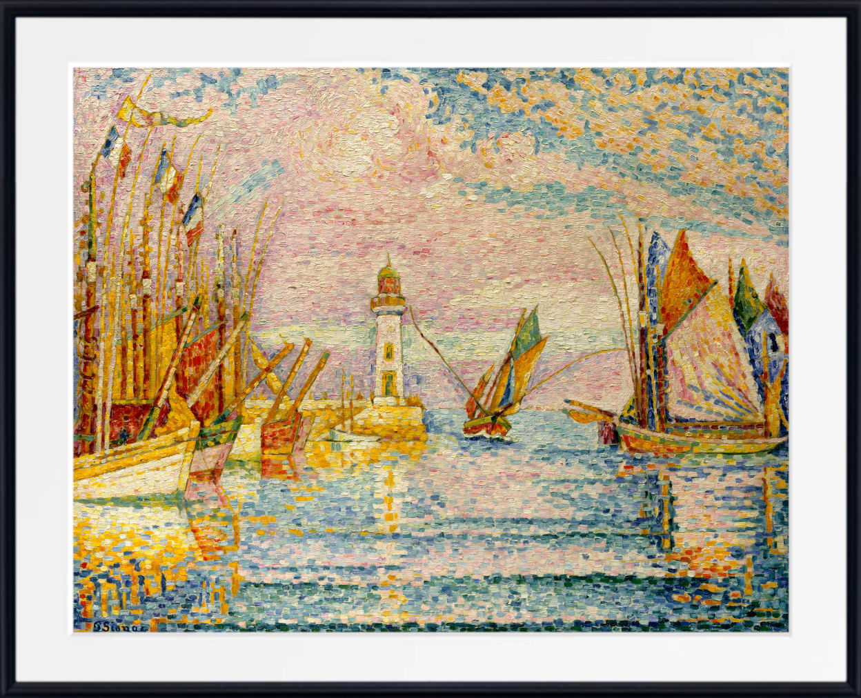 Paul Signac Fine Art Print, Lighthouse at Groix