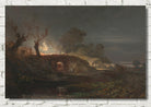Limekiln at Coalbrookdale (ca. 1797) by William Turner