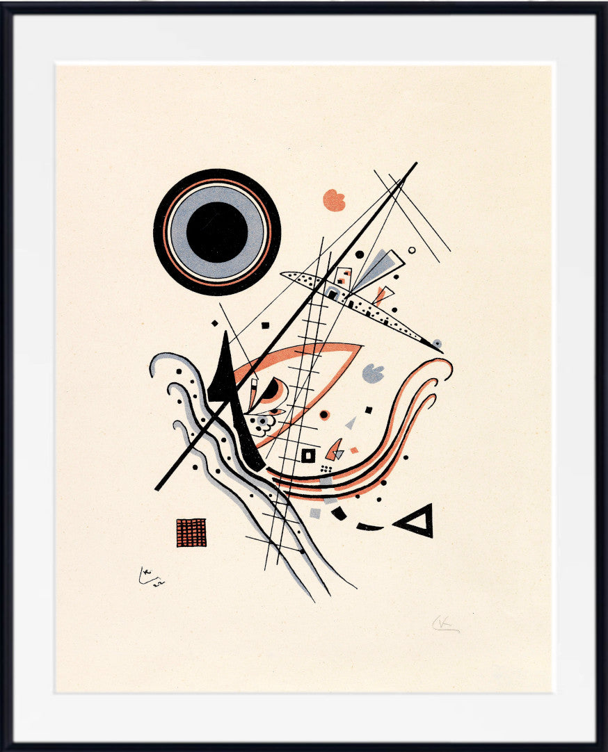 Blue Lithograph, Wassily Kandinsky Abstract Fine Art Print