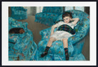 Mary Cassatt, Impressionist Fine Art Print : Little Girl in a Blue Armchair