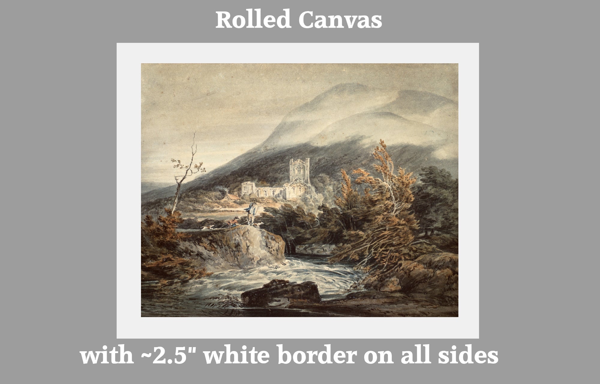 Llanthony Abbey, Monmouthshire by William Turner