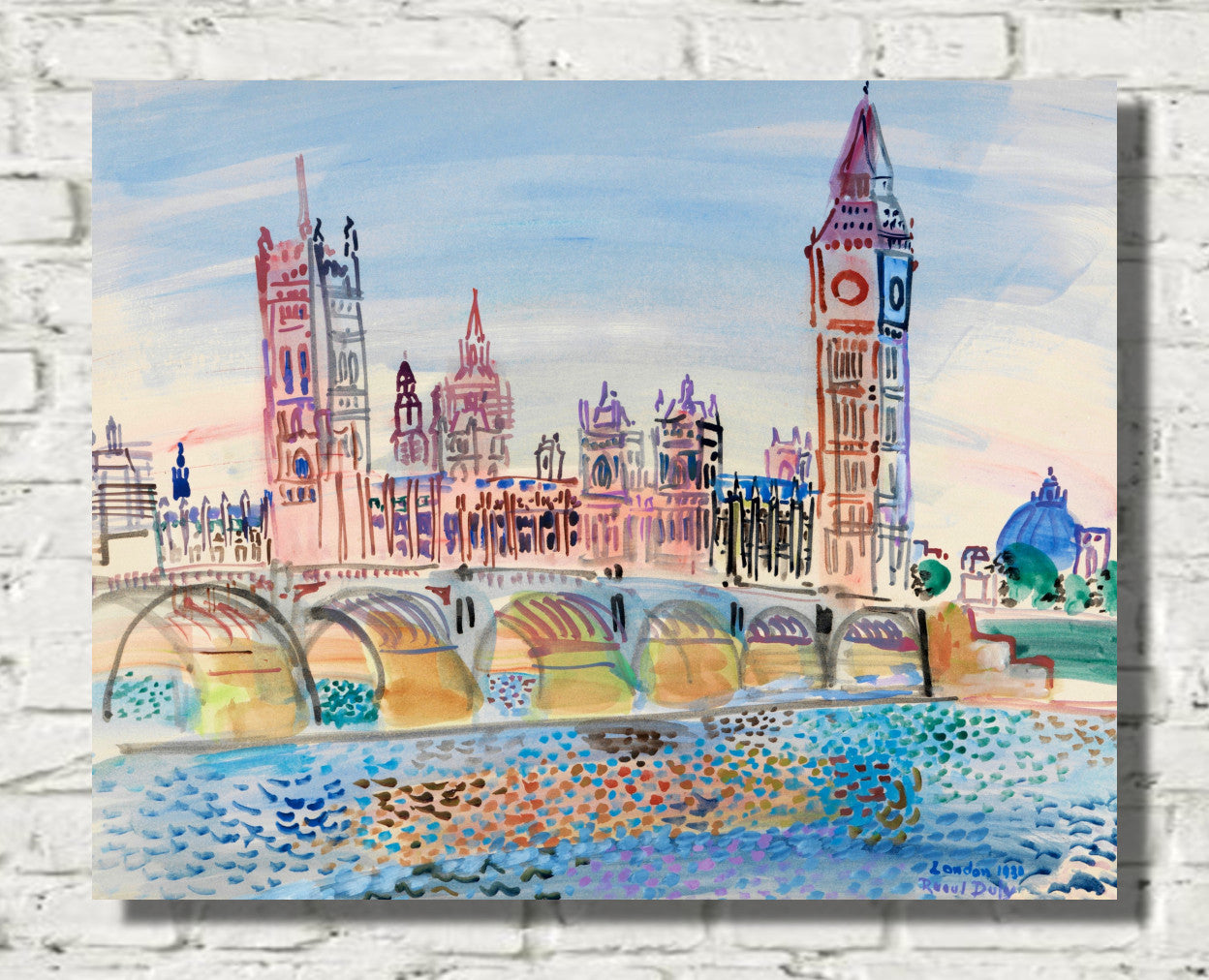 London Houses of Parliament (1930) by Raoul Dufy
