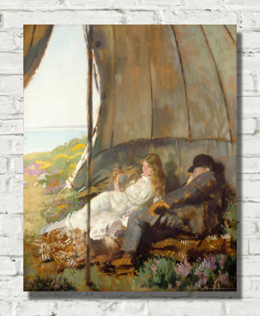 William Orpen Print, Looking at the Sea (1912)
