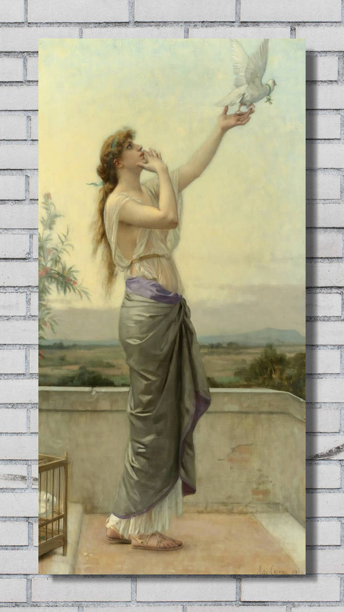 Alexandre Cabanel Fine Art Print, Love’s Messenger (1883)