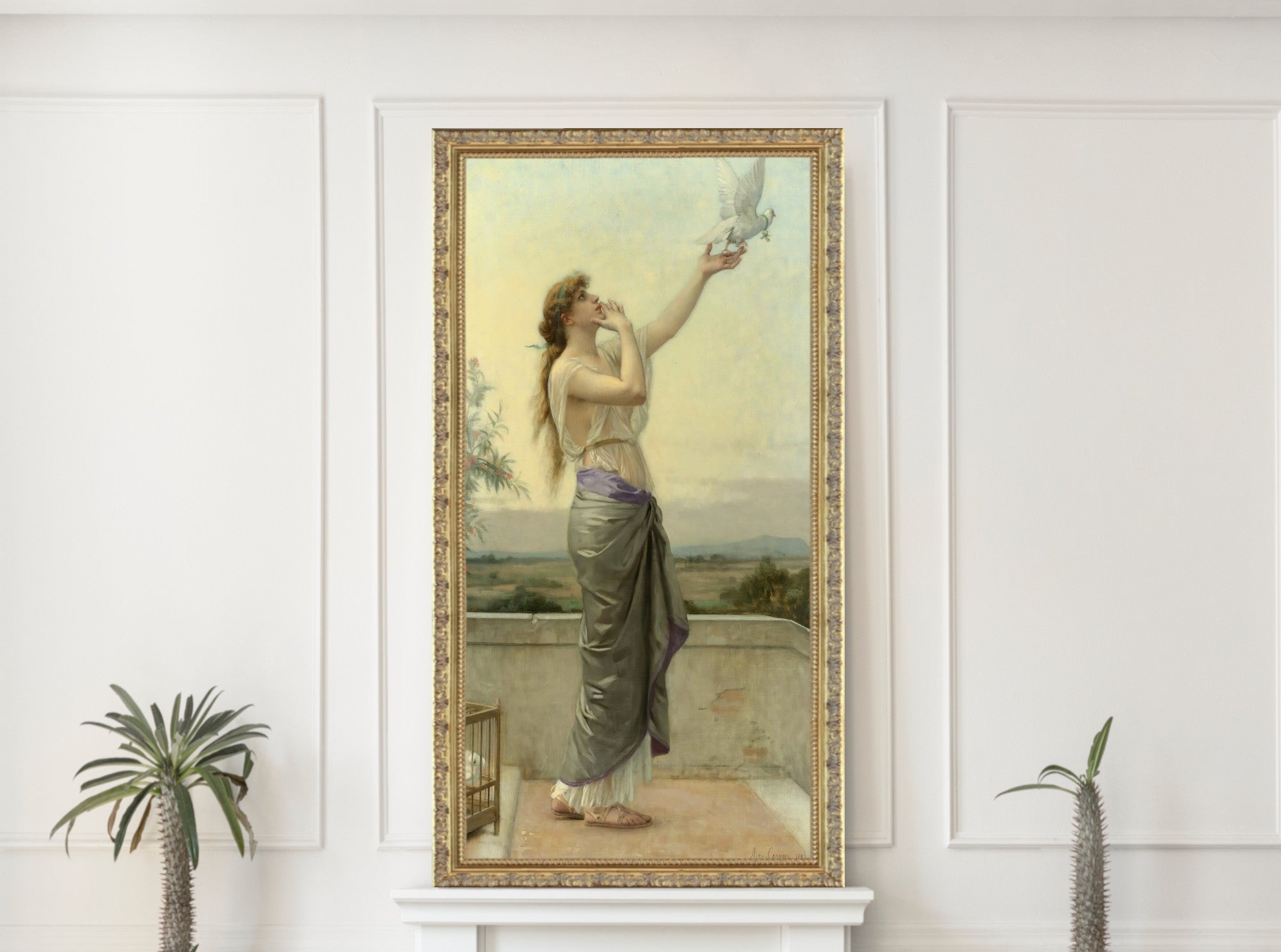 Alexandre Cabanel Fine Art Print, Love’s Messenger (1883)
