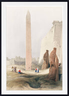 Luxor city on the east bank of the Nile River, David Roberts Fine Art Print