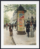 Jean Béraud Impressionist Fine Art Print, M. et Mme Galin in front of the Jockey Club