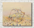 Landscape with a branch (Self-portrait) (1982) by Tiit Paasuke