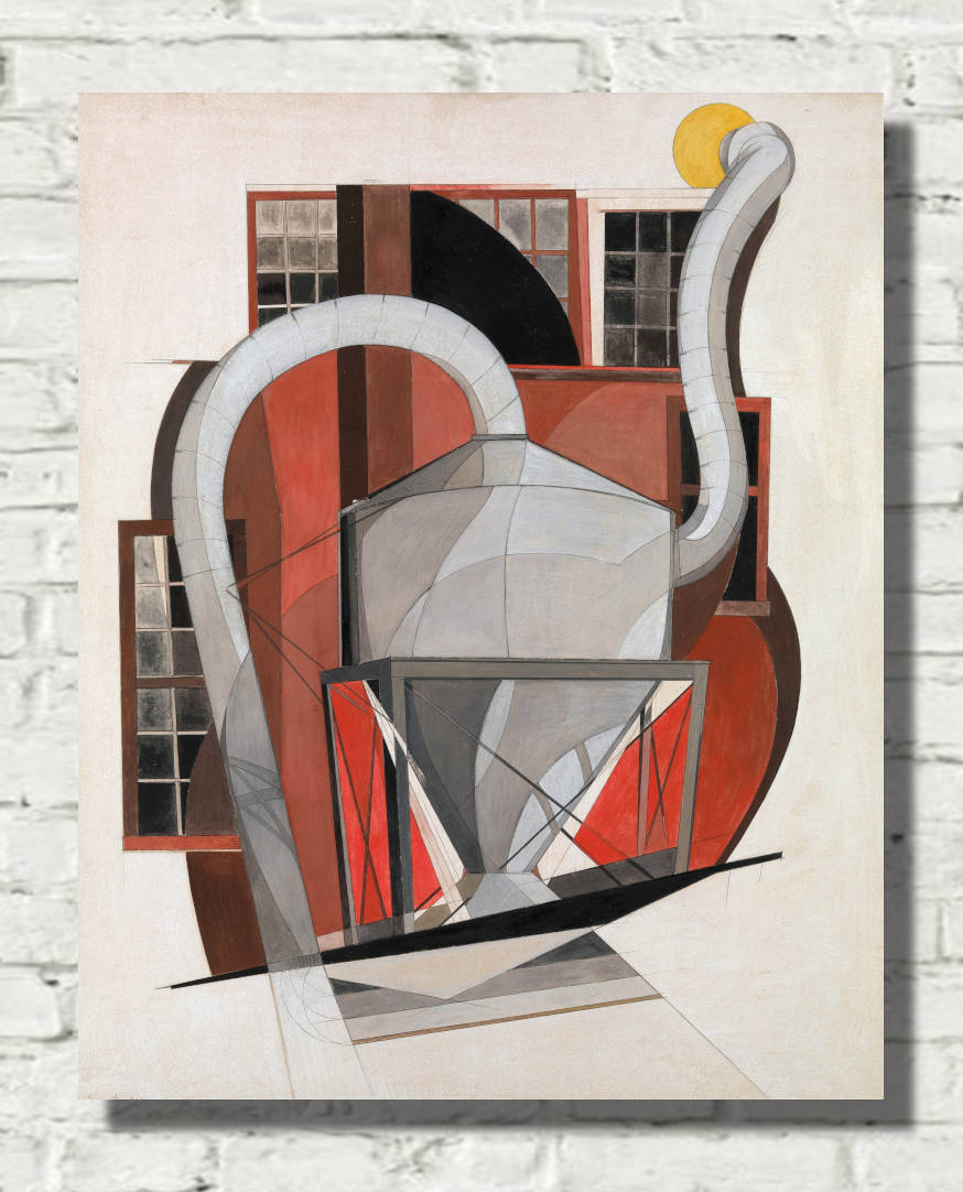 Charles Demuth Print, Machinery (1920)