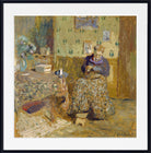 Madame Vuillard Sewing by Édouard Vuillard